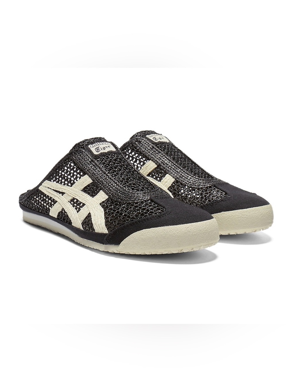 Onitsuka Tiger by Asics Black & White Slip-On Mexico 66 Sabot Sneakers - 11.5 - Picture 3 of 9